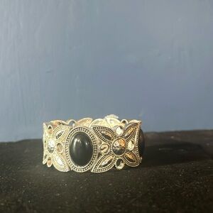 Endless Love: Silver and Black “XO” Bracelet